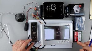 Подключение, установка домофона CTV M1704SE  как подключить, видеодомофон cctv домофон ctv