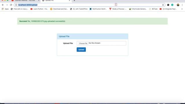 Save and Display Uploaded Image or File using Express js, Mongoose and Multer смотреть онлайн