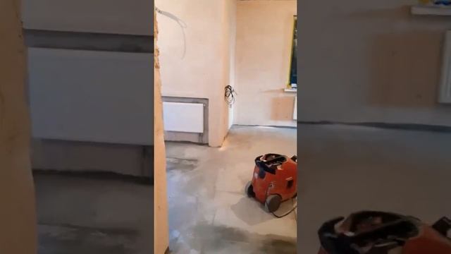 ЖК Левада. Сверлим, чистим подрозетники без пыли после штукатурки стен.