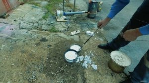 Самодельная горелка на отработке для плавки и другой хрени...