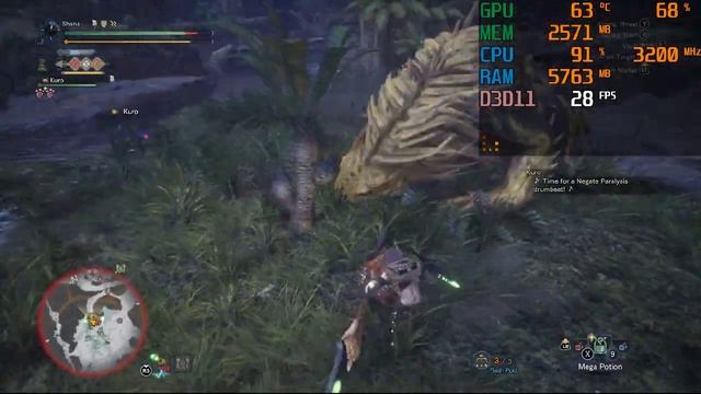 Monster Hunter World - GTX 1050 ti - Athlon 200GE - High Setting - 768p смотреть онлайн