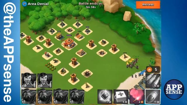 Area Denial (27) Single Player Island - Boom Beach Walkthrough смотреть онлайн