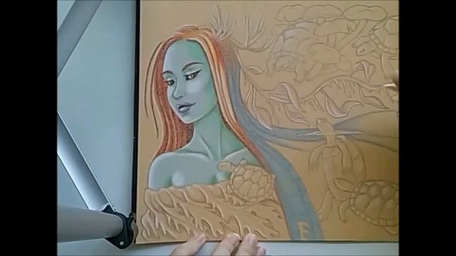 Colored Pencil Drawing, Fantasy Art - With Narration! смотреть онлайн