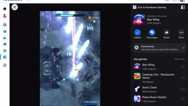 STAR WING ON FACEBOOK GAMES смотреть онлайн