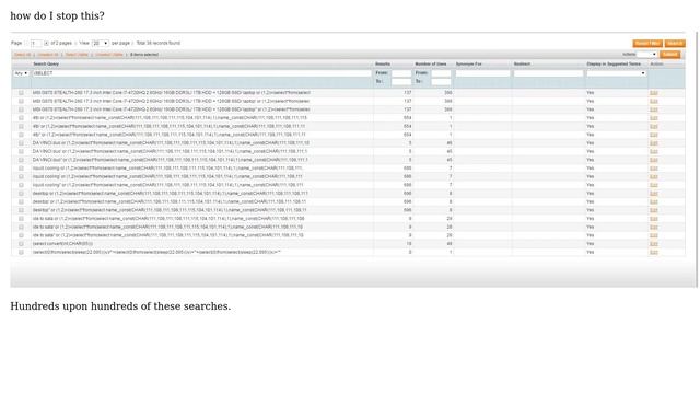 Magento: Spam bots & SQL Injections - How do I stop this? смотреть онлайн