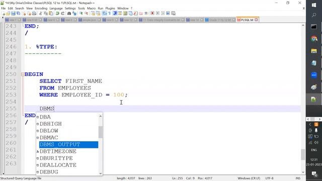 PL/SQL Tutorial for Beginners Day 2 Part 1 in Tamil смотреть онлайн