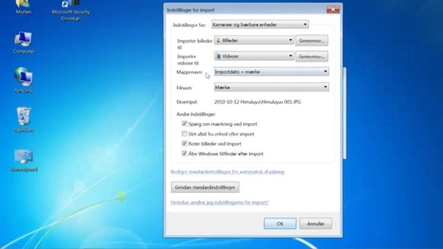 Importér Fotos Fra Kamera (Windows 7 Instruktionsvideo)