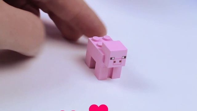 Lego Minecraft Pig. BigFig Pig with Baby Zombie. 21157. Лего Майнкрафт Свинья. смотреть онлайн