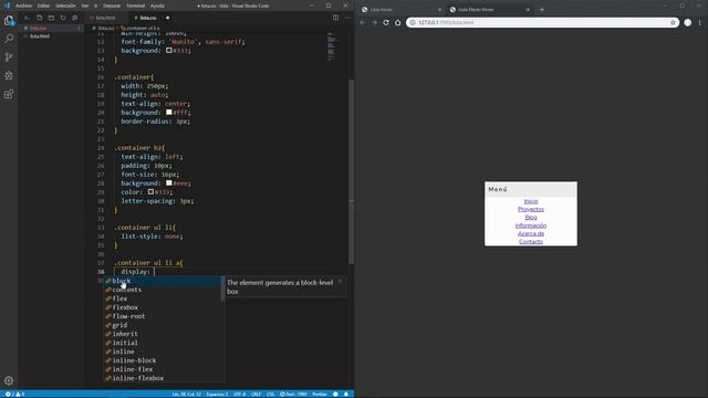 Crea un menú o lista con efecto hover 3d en HTML y CSS смотреть онлайн