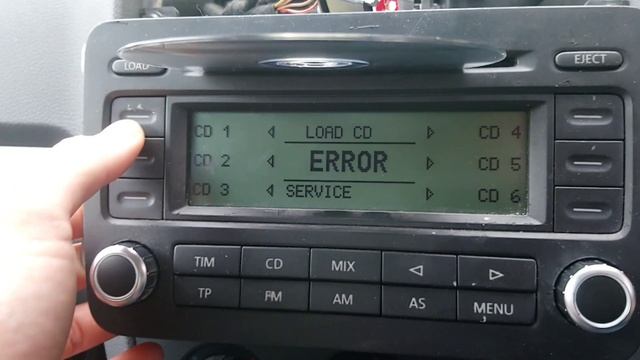 rcd 500 multi-cd Volkswagen error cd problem смотреть онлайн