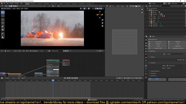 live stream highlights how to make an exploding rocket in blender 2 8 смотреть онлайн