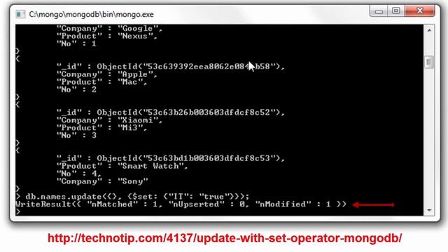 Multi-Update: MongoDB смотреть онлайн