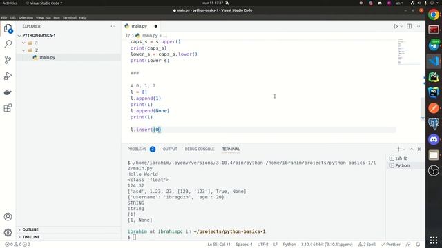 Урок 1. Введение, переменные, типы данных, основные инструкции if, for, while. | Python Basics смотреть онлайн