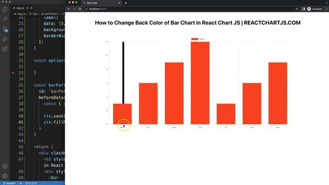 How to Change Back Color of Bar Chart in React Chart JS смотреть онлайн