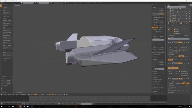 Speedart | Futuristic Plane / Spaceship | Blender смотреть онлайн