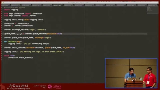 Asynchronous, Evented Messaging with AMQP, Kombu, and gevent смотреть онлайн