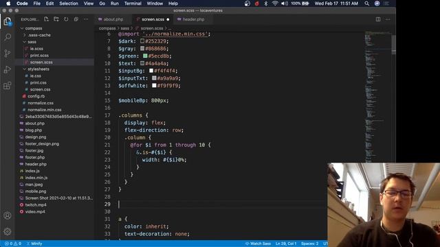 Front-end coding from a design file using PHP, HTML, CSS, and JavaScript смотреть онлайн