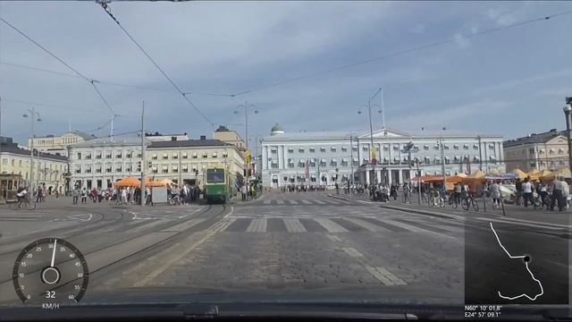 Driving in Helsinki centrum and Kaivopuisto area - 12.8.2017 смотреть онлайн