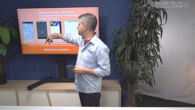 Adaptateur HDMI 4K avec Miracast, AirPlay, DLNA MMS-3000 TVPeCee [PEARLTV.FR] смотреть онлайн