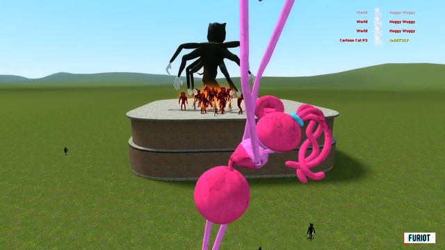 Boss Carton Cat vs Huggy Wuggy Poppy Playtme - Garrys Mod смотреть онлайн