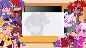 [FNAF 9's reaction to the Afton family]•[Реакция FNAF 9 на семью Афтонов] 1/?