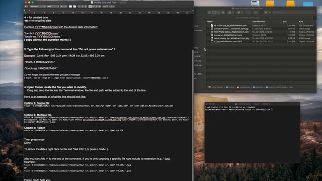 How To Change The Created Date Or Modify The Date On MacOS смотреть онлайн
