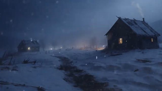 Winter Storm Ambience with Icy Howling Wind Sounds for Sleeping┇Relaxing and Studying Background смотреть онлайн