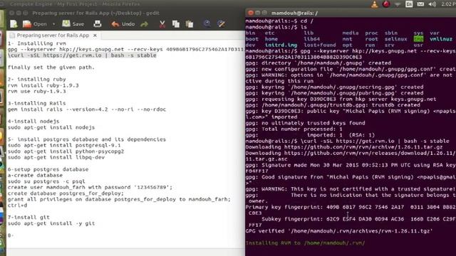 Preparing vps for Rails app installing rvm ruby rails nodejs 1 смотреть онлайн