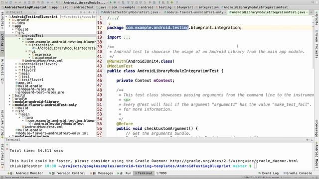 Android Testing Blueprint walk-through смотреть онлайн
