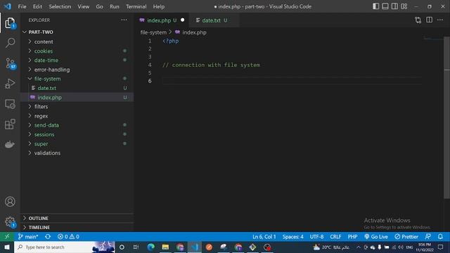 #30 - learn php in arabic | second part | file handling in php смотреть онлайн