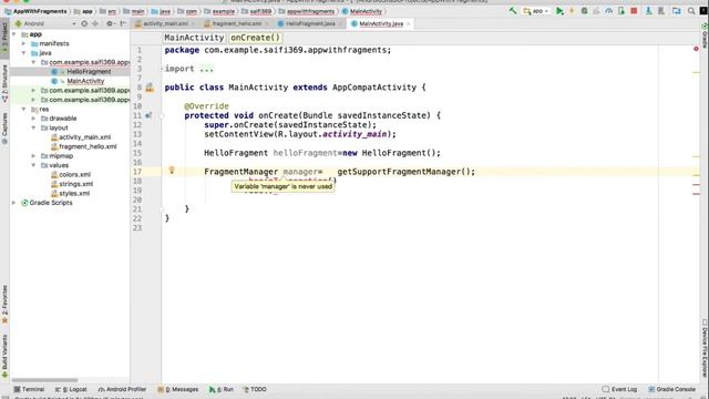 Advanced Android Development in Urdu-4 | Adding Fragment through Java into Activity | Jahan Numma смотреть онлайн