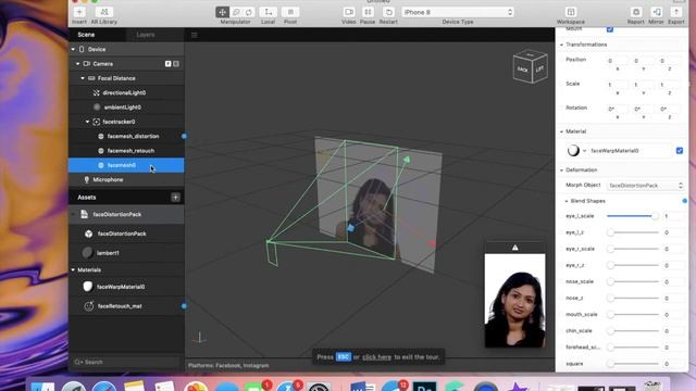 ИСКАЖЕНИЕ ЛИЦА / ЭФФЕКТ FACETUNE. INSTAGRAM SPARK AR