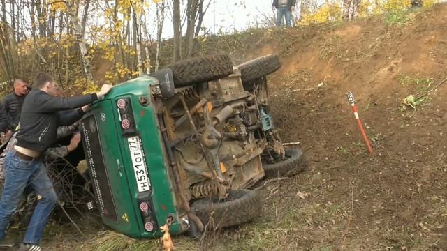 Джип Триал. Завалили ниву. Нива на крыше. смотреть онлайн