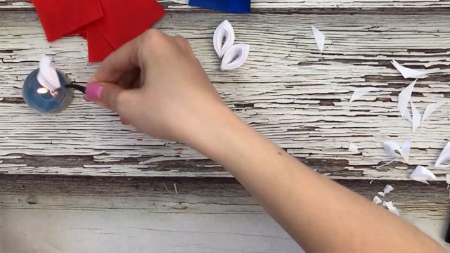 Брошь из ленты ко Дню России своими руками / Брошь канзаши / Триколор смотреть онлайн