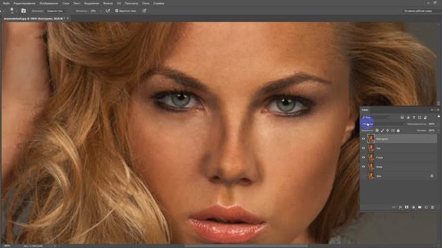 Уроки по Photoshop. Ретушь и Коррекция лица в Фотошопе смотреть онлайн