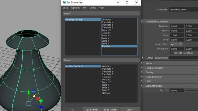 Maya: Custom Attributes And Driven Keys смотреть онлайн