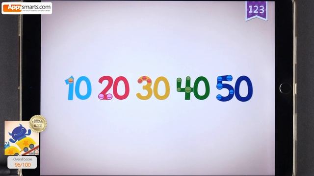 Endless 123: Number 100 (Count by 10s) - Educational App Demo смотреть онлайн