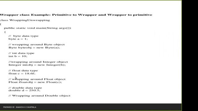 Wrapper class , java , Object to datatype , Datatype to Object , Predefined classes смотреть онлайн