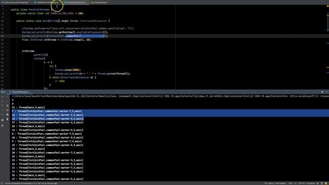 Java - ParallelStreams - ForkJoinPool смотреть онлайн