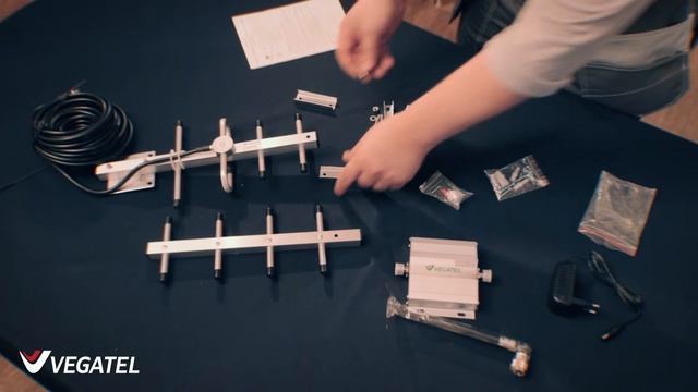 Обзор комплекта VEGATEL VT-900E-kit для усиления сотовой связи GSM и 3G смотреть онлайн