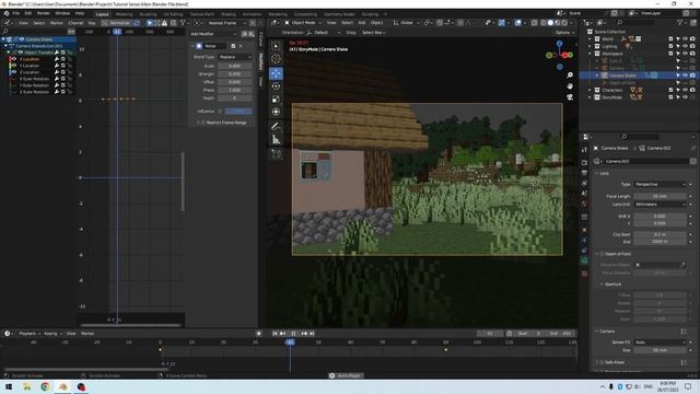 Episode 9: Camera Shake | Create Minecraft Animations using Blender смотреть онлайн