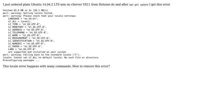 Ubuntu: How to fix Fresh Ubuntu minimal server missing locale? смотреть онлайн