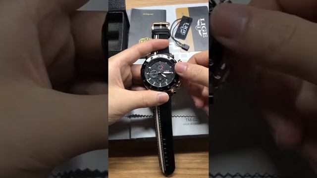 LIGE новые модные мужские часы с АЛИЭКСПРЕСС! смотреть онлайн
