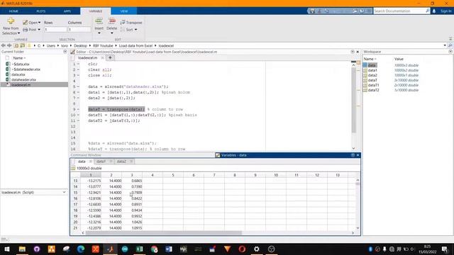 (.mat vs .xslx) Import Excel to Matlab with header (Indonesia) смотреть онлайн