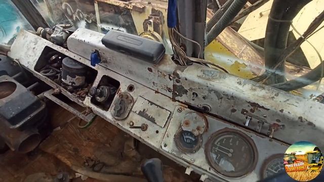 Приступаем к замене передней полурамы на тракторе Т-150К. Планы его восстановления... смотреть онлайн