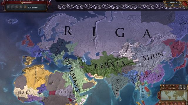 EU4 What If Riga Had 3000 Development AI Only Timelapse