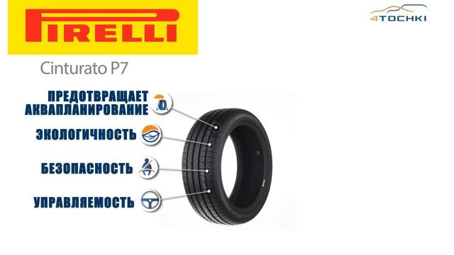 3D-обзор шины Pirelli Cinturato P7 на 4 точки. Шины и диски 4точки - Wheels & Tyres 4tochki смотреть онлайн