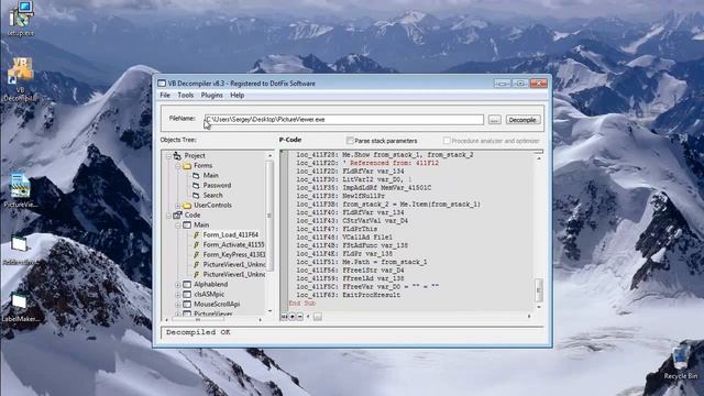 VB Decompiler P-Code VB6 File Decompilation смотреть онлайн