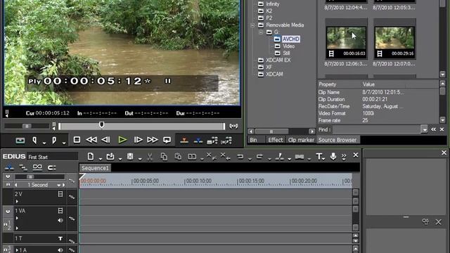 06. Importing AVCHD Material [EDIUS 6 Basics, рус. титры ] смотреть онлайн