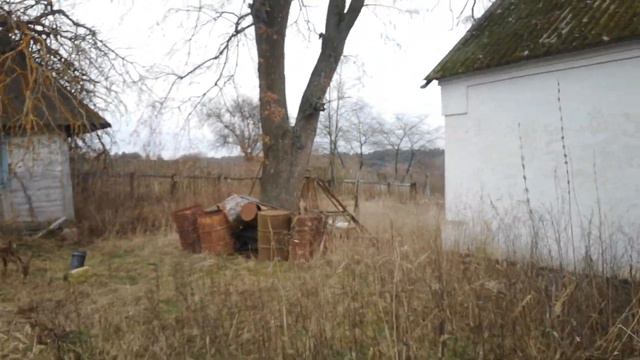 Старый дом в Украинском селе около кладбища и недалеко от реки. смотреть онлайн